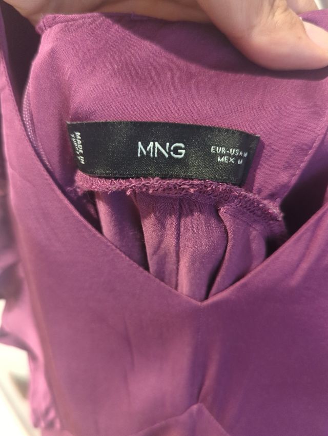 Mono largo morado mujer