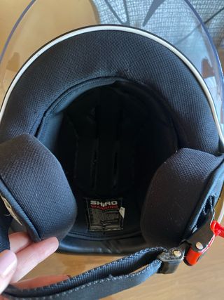 Casco Shiro blanco, prácticamente nuevo
