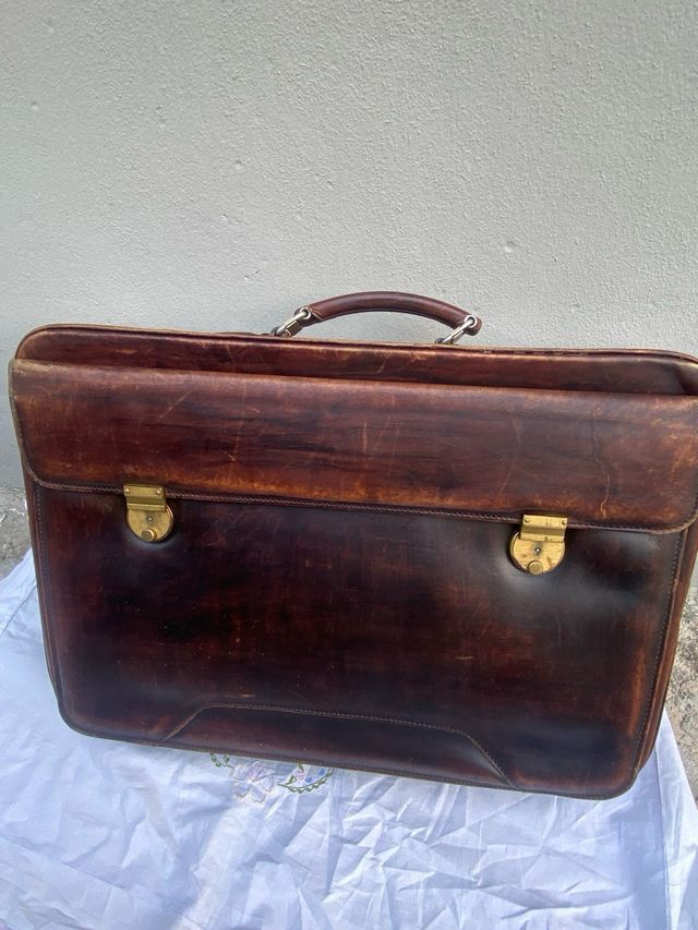 Valigetta in pelle  vintage Principe - Marrone