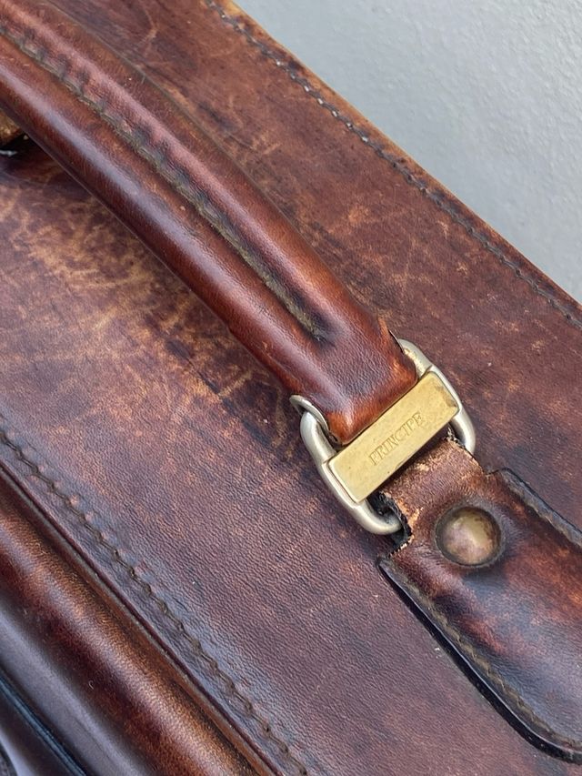 Valigetta in pelle  vintage Principe - Marrone