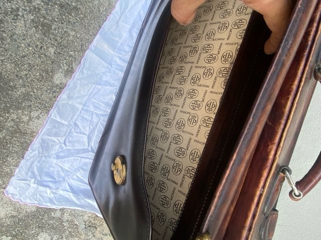 Valigetta in pelle  vintage Principe - Marrone