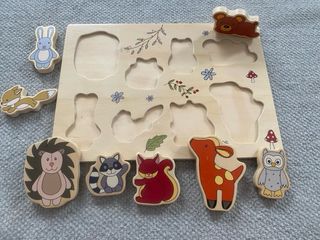 Puzzle madera Playtive infantil 9 piezas