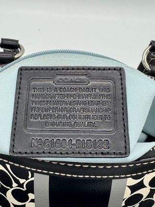 Bolso Coach - Negro y Blanco