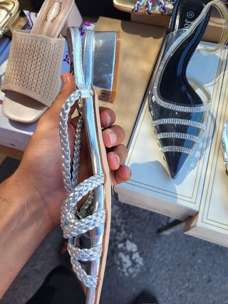 Chanclas Plata RUOYI ROTI - 38