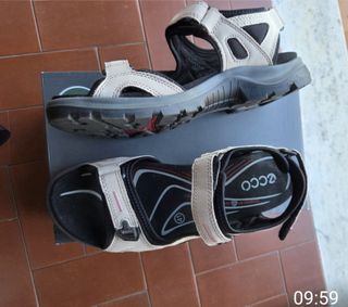 Sandali Ecco Yucatan 41 beige/neri