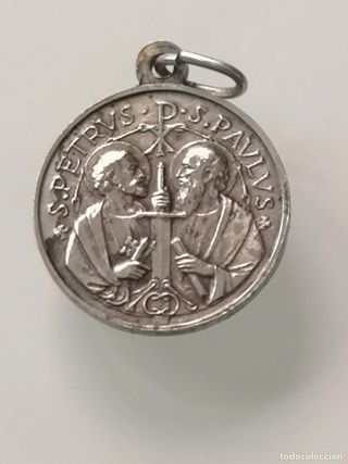 Medallas Papa Juan XIII y Santos Pedro y Pablo