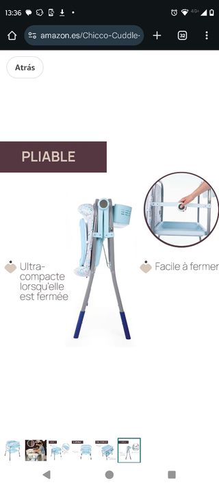 Cambiador Bebe Chicco Cuddle & Go
