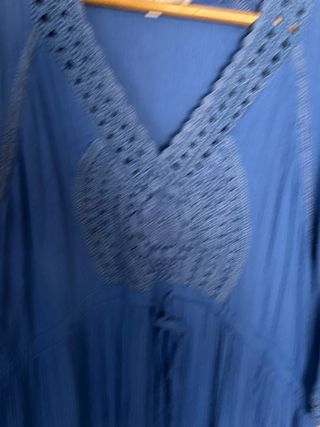 Vestido boho azul -