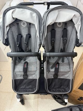 Bugaboo Donkey 5 gemelar gris