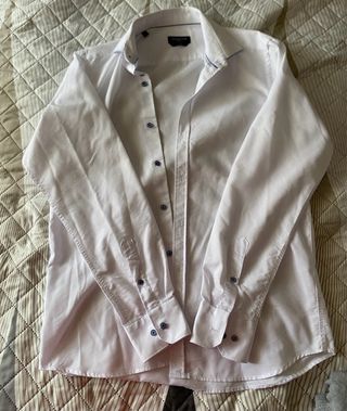 Camisa blanca manga larga