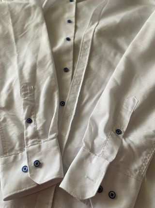 Camisa blanca manga larga
