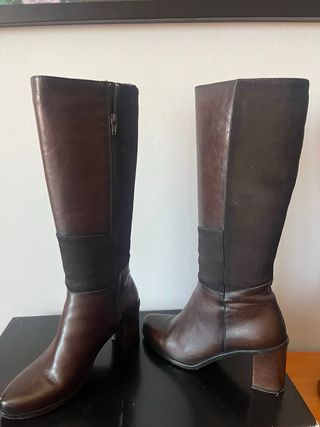 Botas altas marrones mujer -talla 39