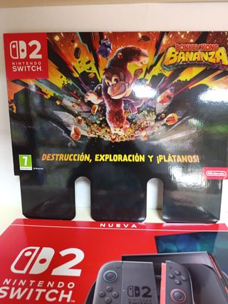 2 Carteles  Donkey Kong Bananza Nintendo Switch 2 