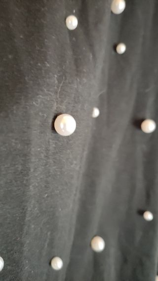 Blusa negra SHEIN perlas - M