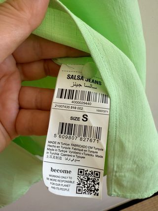 Vestido Salsa verde - Talla M