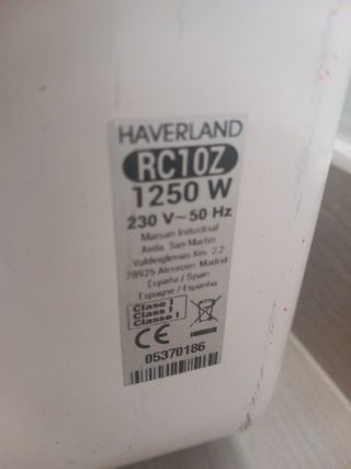 Emisor térmico digital blanco