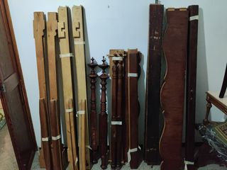 Lote de piezas para camas de madera