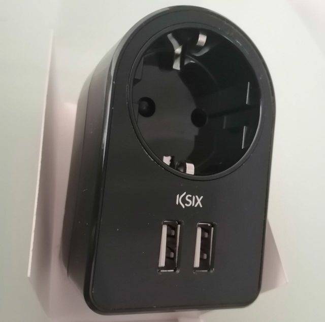 Caricatore di rete, 2 USB, 3A, con spina