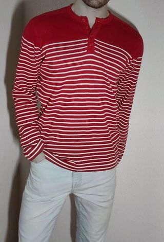 Jersey rayas rojo-blanco