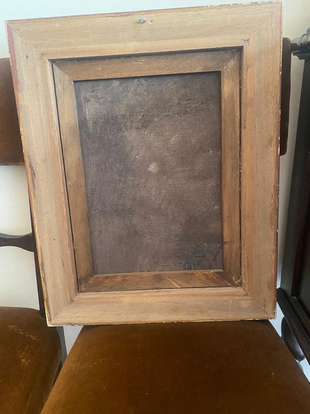 Lienzos con marco anticuario (350 euros cada uno)