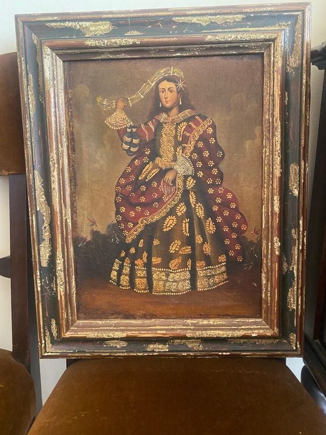 Lienzos con marco anticuario (350 euros cada uno)