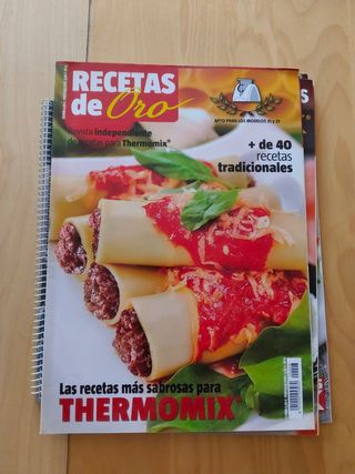 Lote libros y revistas para cocinar con Thermomix