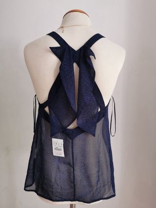 Top Pull&Bear azul transf. Talla S
