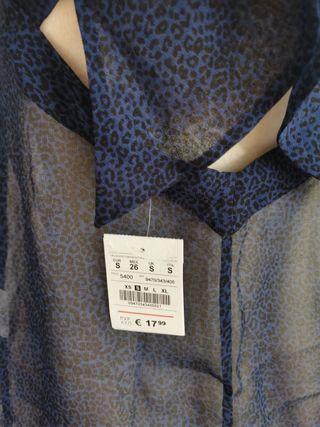 Top Pull&Bear azul transf. Talla S