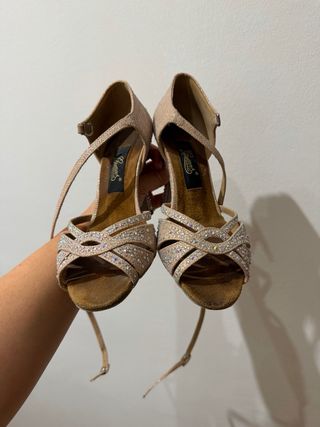 Zapatos baile Gautiers rosa clarito - 36.