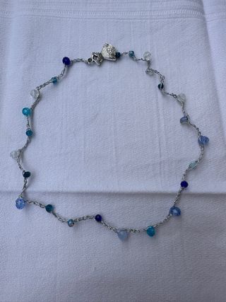 Collana pietre blu e argento