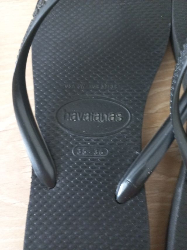 Havaianas negras - Talla 35-36