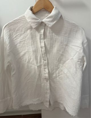 Blusa blanca Mango - Talla S