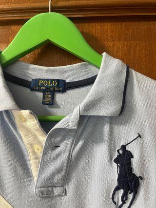Polo Ralph Lauren Camisa Polo Azul e Branca