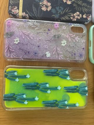Fundas iPhone X - 5 unidades. dos se mueven