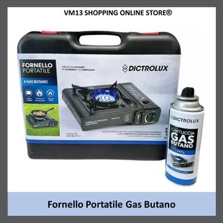 Fornello portatile gas butano con valigetta