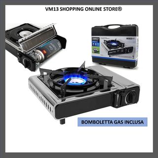 Fornello portatile gas butano con valigetta