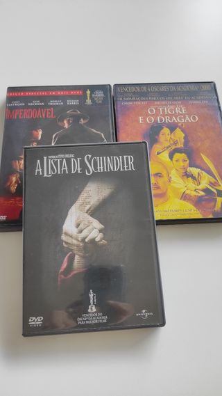 3 DVD-Imperdóavel,Tigre &Dragão, A Lista Schindler