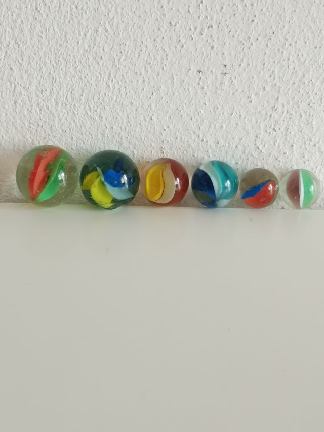 180 pezzi Biglie di vetro colorate