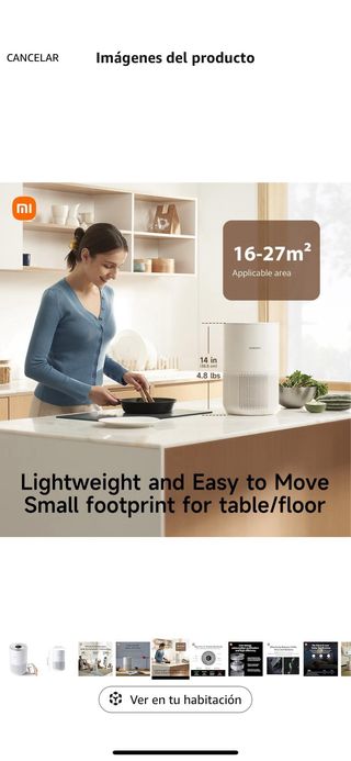 Purificador Xiaomi Mi Air 4 Compact en su caja