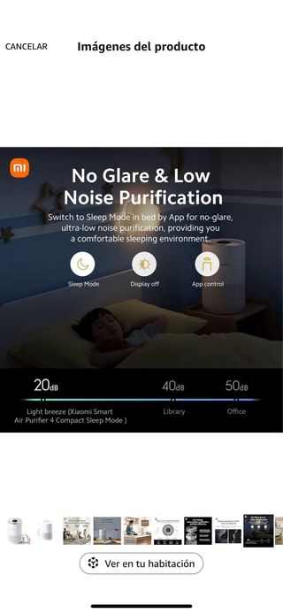 Purificador Xiaomi Mi Air 4 Compact en su caja