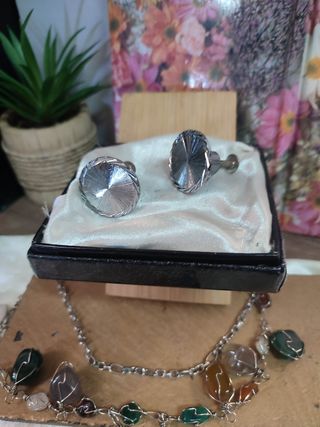 Pomelli vintage in metallo argentato, per cassetti antichi