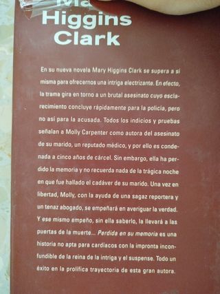Perdida en su memoria - Mary Higgins Clark