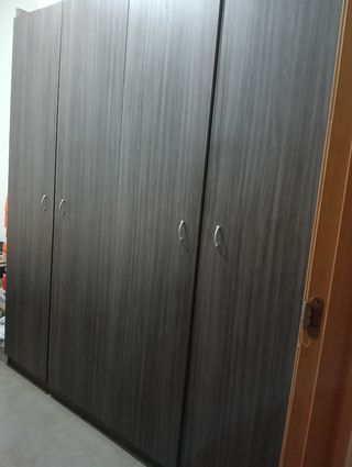 URGE !Armario gris 4 puertas - Madera