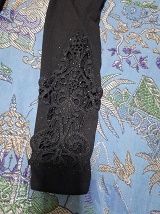 Mallas negras con detalles