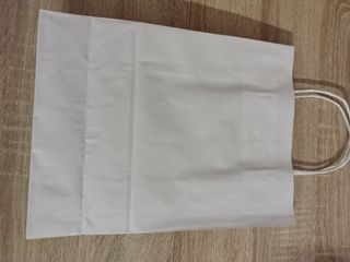 Bolsa papel Kraft blanca
