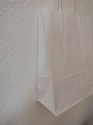 Bolsa papel Kraft blanca