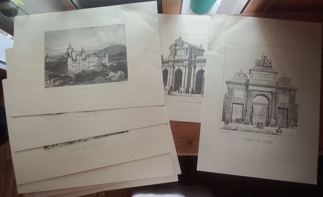 Láminas antiguas Madrid