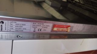 Lavavajillas Fagor LVF11A blanco