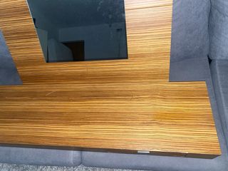 Mueble espejo madera - entrada