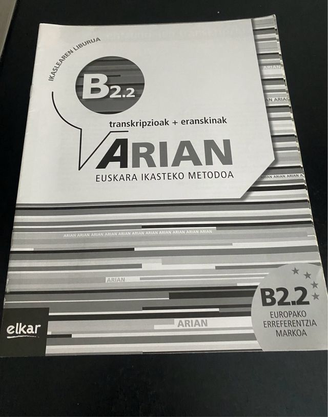 Arian B2.2 Ikaslearen liburua (+CD audioa)